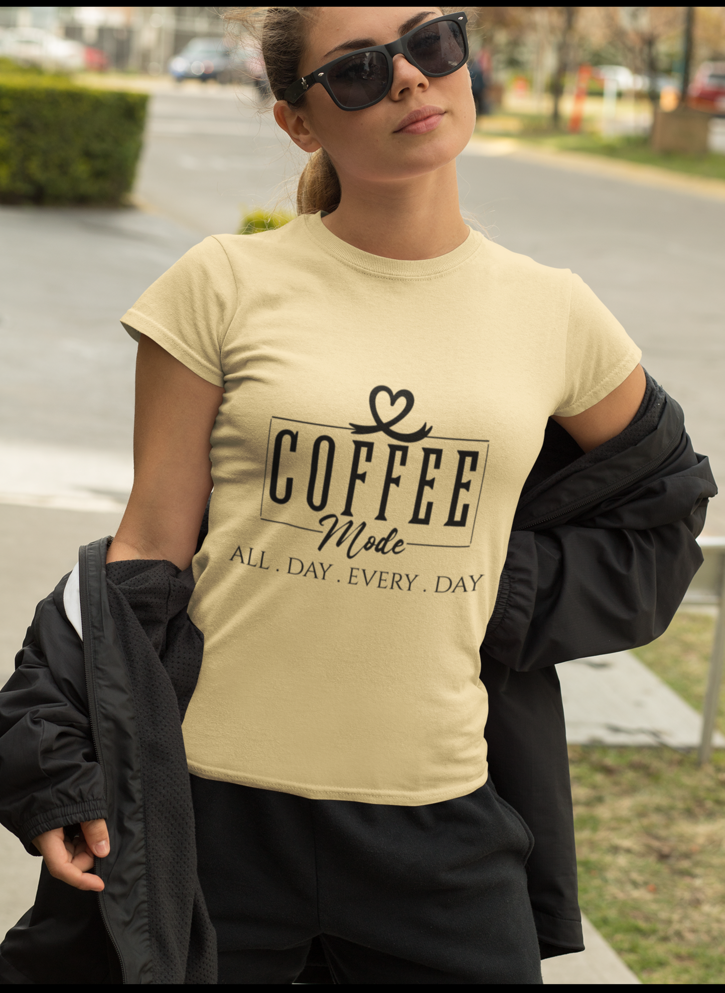 Coffee mode women's T-shirt