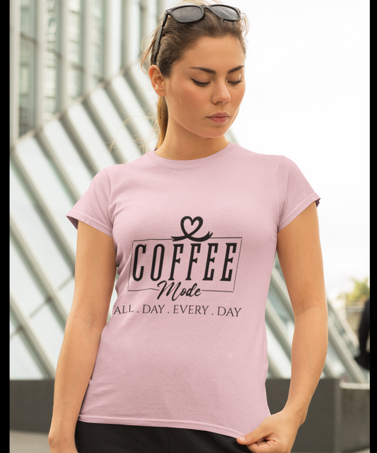 Coffee mode women's T-shirt
