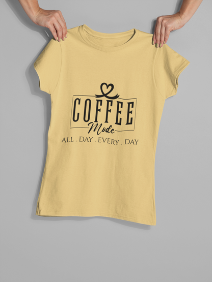 Coffee mode women's T-shirt