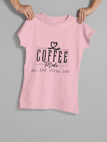 Coffee mode women's T-shirt